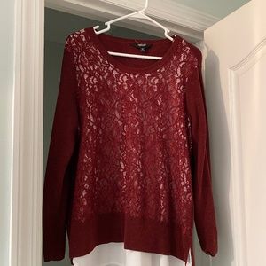 Simply Vera Burgundy Sweater